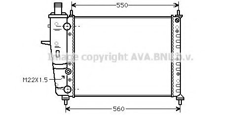 PRASCO FTA2160 Radiator, engine cooling